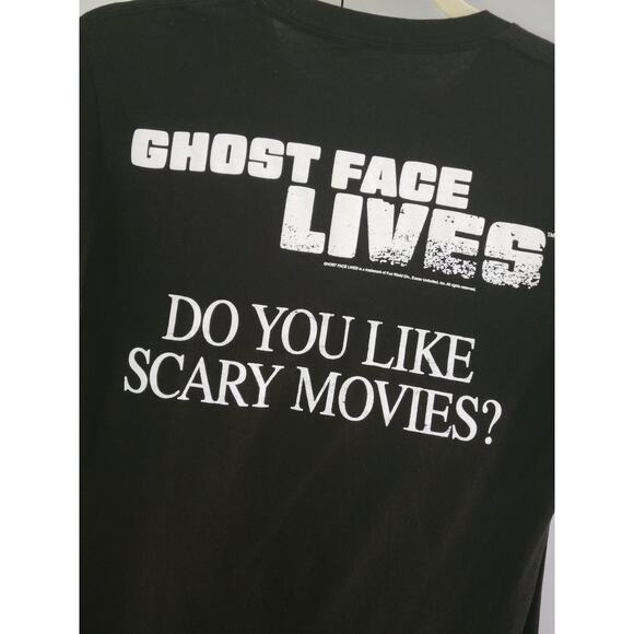 Hot Topic Scream Ghost Face Lives 2-Sided Tee Graphic‎ T-Shirt Size Small Black - Picture 5 of 6